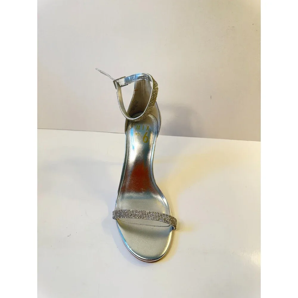 Mix No 6 Womens Heels Silver US 7